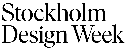 Stockholm Design Week logosu